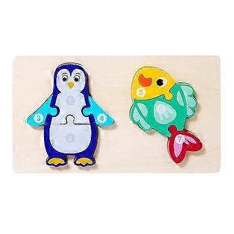Wooden Baby Toys Education Toys Baby Wooden Toys Wooden Animal Toys Wooden Jigsaw Puzzles Toys for Kids Grab Board Multicolor