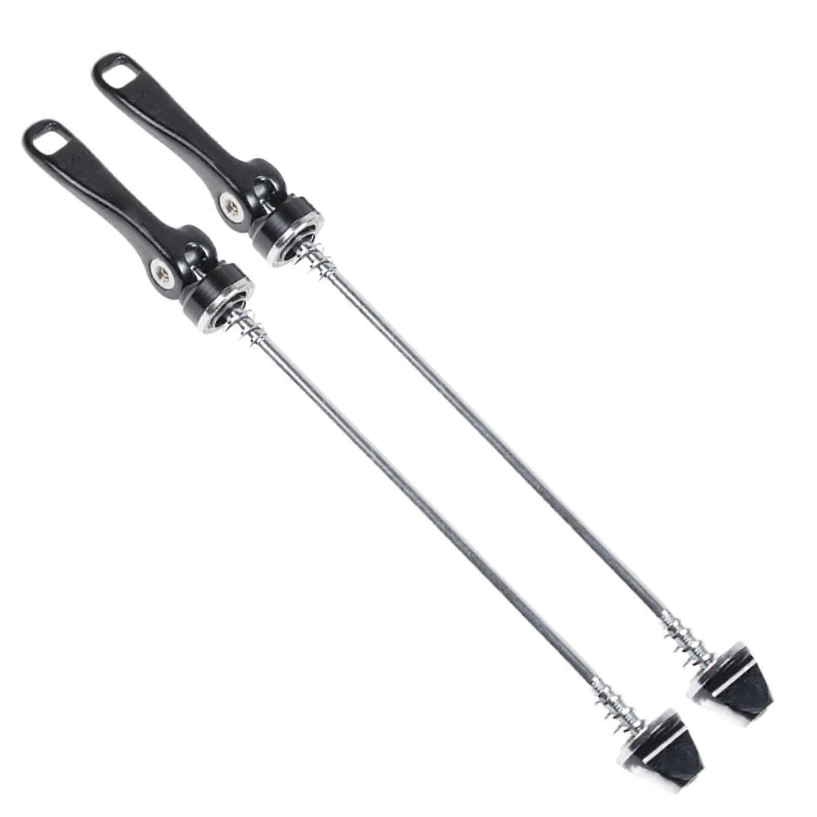 Mountainbike Nabenschnellspanner - 1 Pair Quick Release Axles with Bolt Lever - Precision-Made High-Strength Bike Components Black