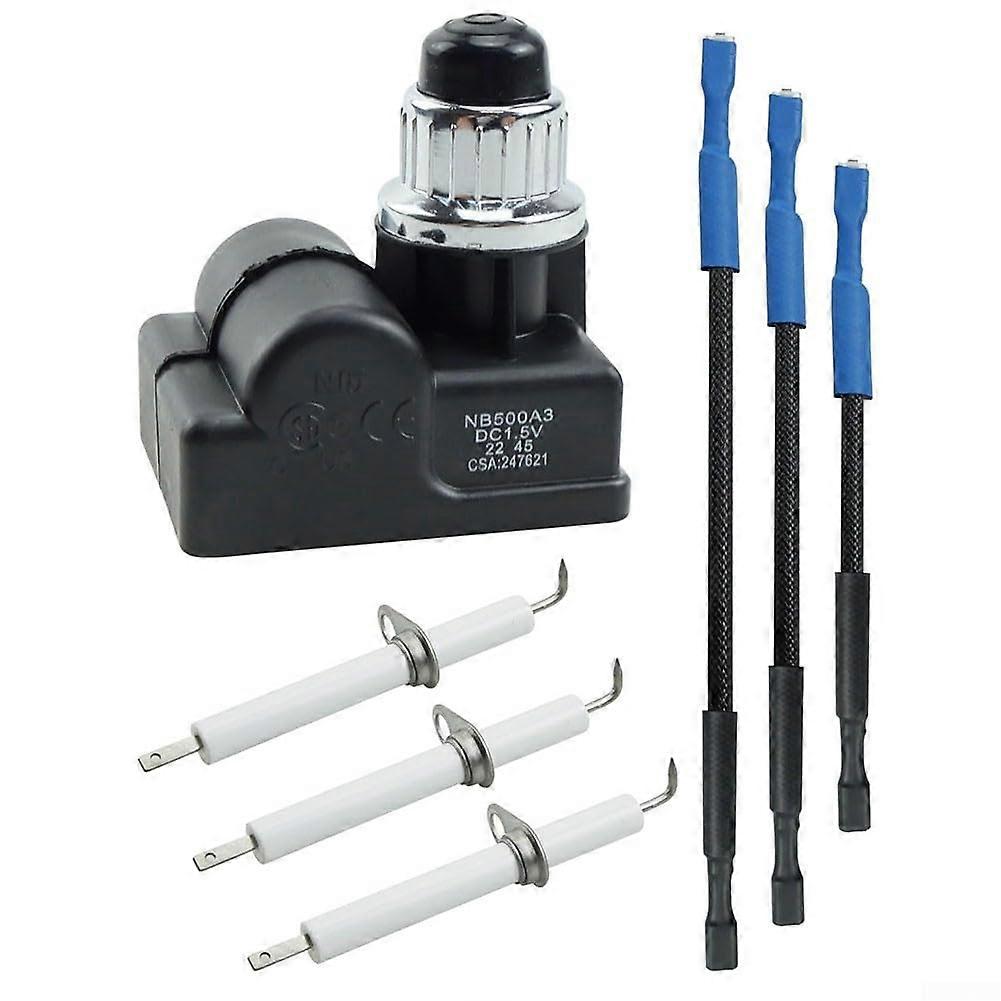 Barbecue Igniter Accessories TS-IG3007 Ignition Kit Pitboss Memphis 4-In-1 With 3 Electrodes And 3 Mounted Wires