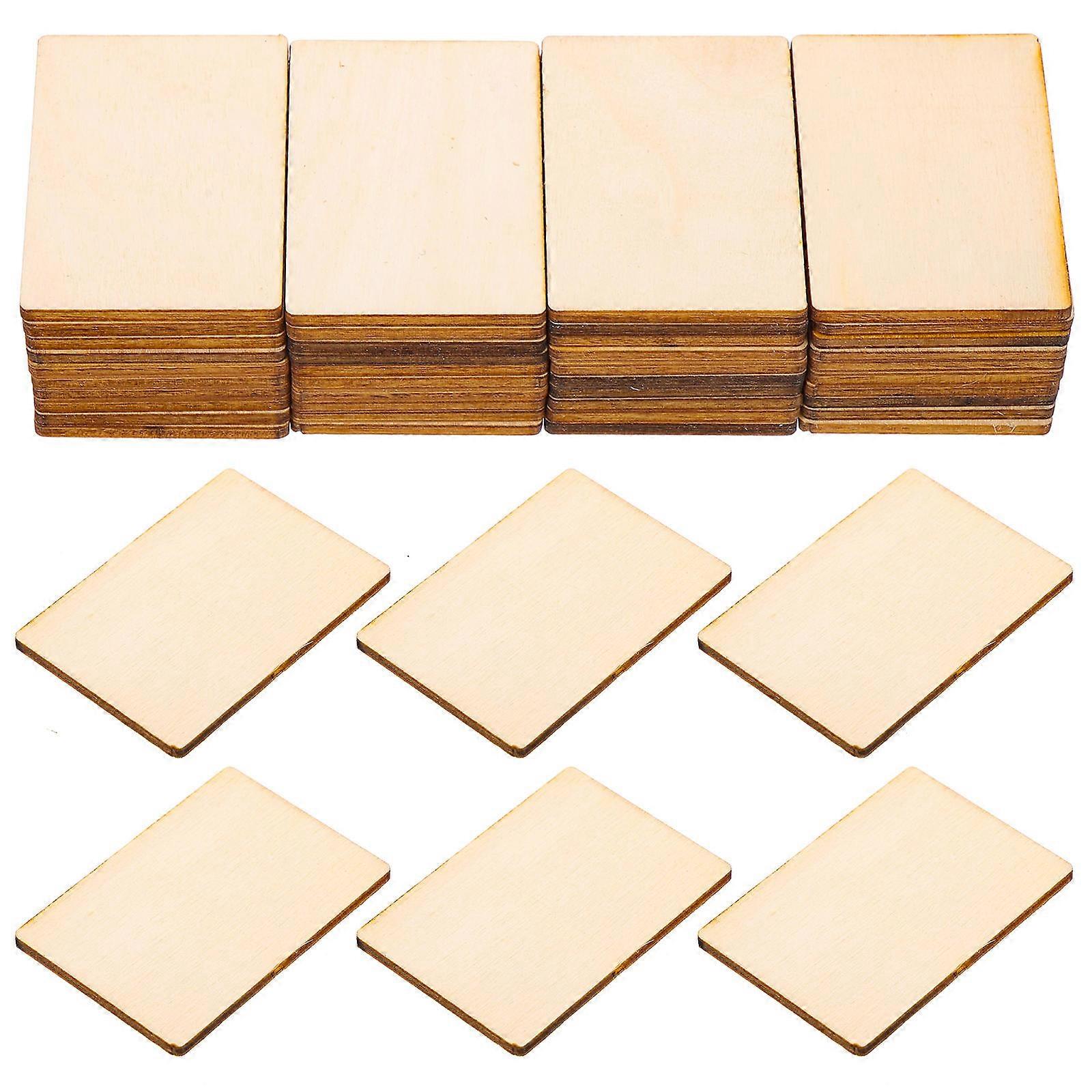 Premium Square Coasters, Versatile Wood Slices for Crafting and Personalization
