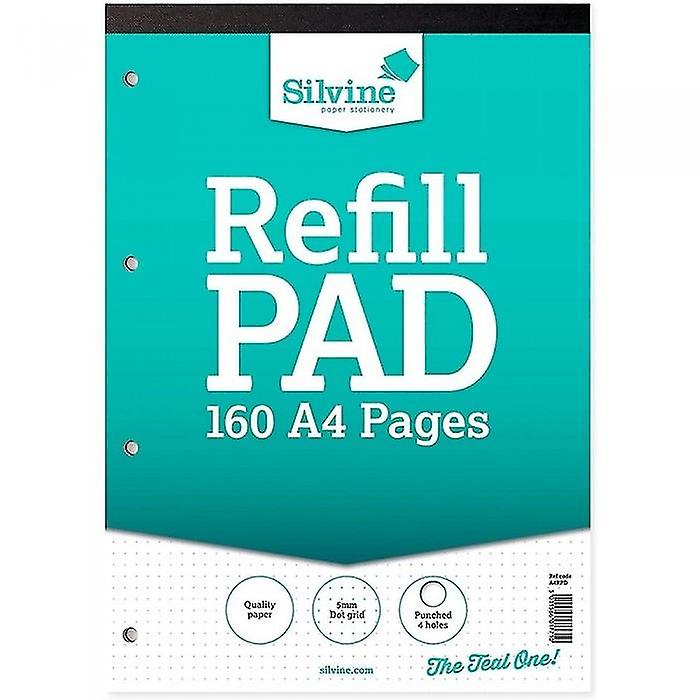 Silvine Dot Grid Layout A4 Refill Pad (Pack Of 6)