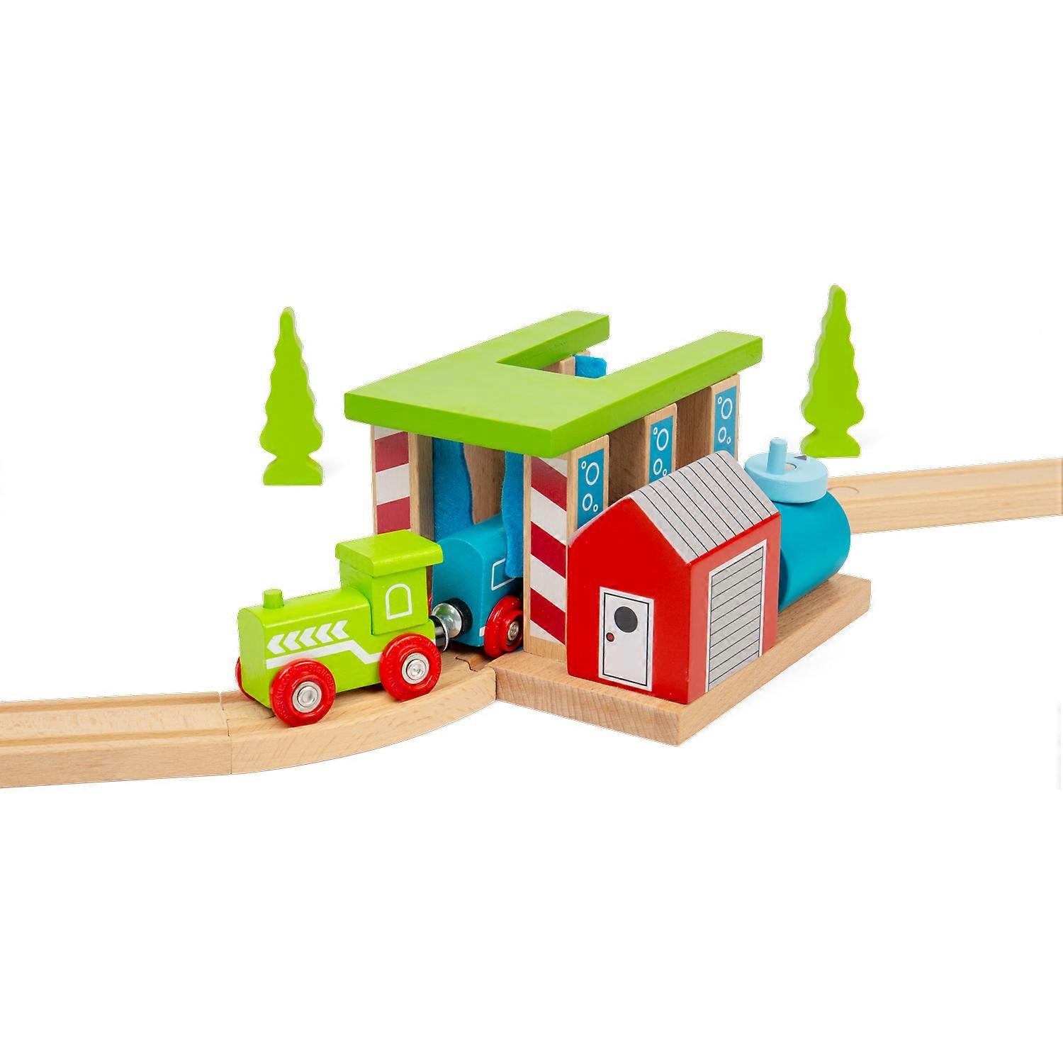 Bigjigs Rail, Wooden Train Washer, Trains For Kids, Wooden Toys 3 4 5 Year Olds