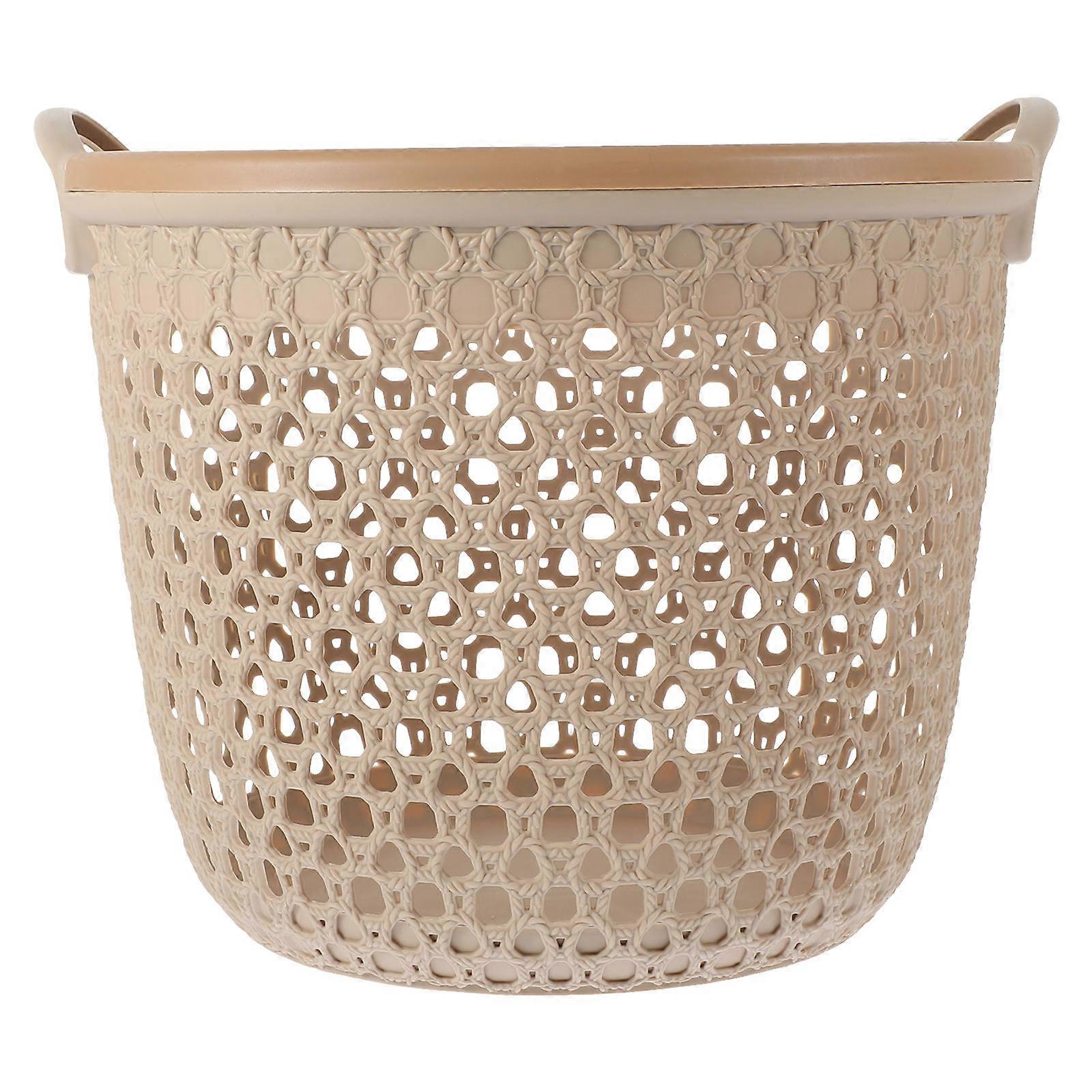 Hollow Out Laundry Basket with Comfortable Handle, Multi Functional Storage Hamper for Dirty Clothes, Suitable for Laundry Room, Bedroom, Bathroom