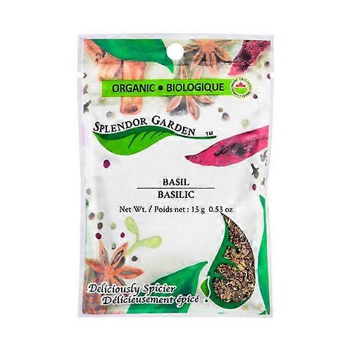 Splendor Garden Organic Basil, 15 Grams (6 Count) (Pack of 3)