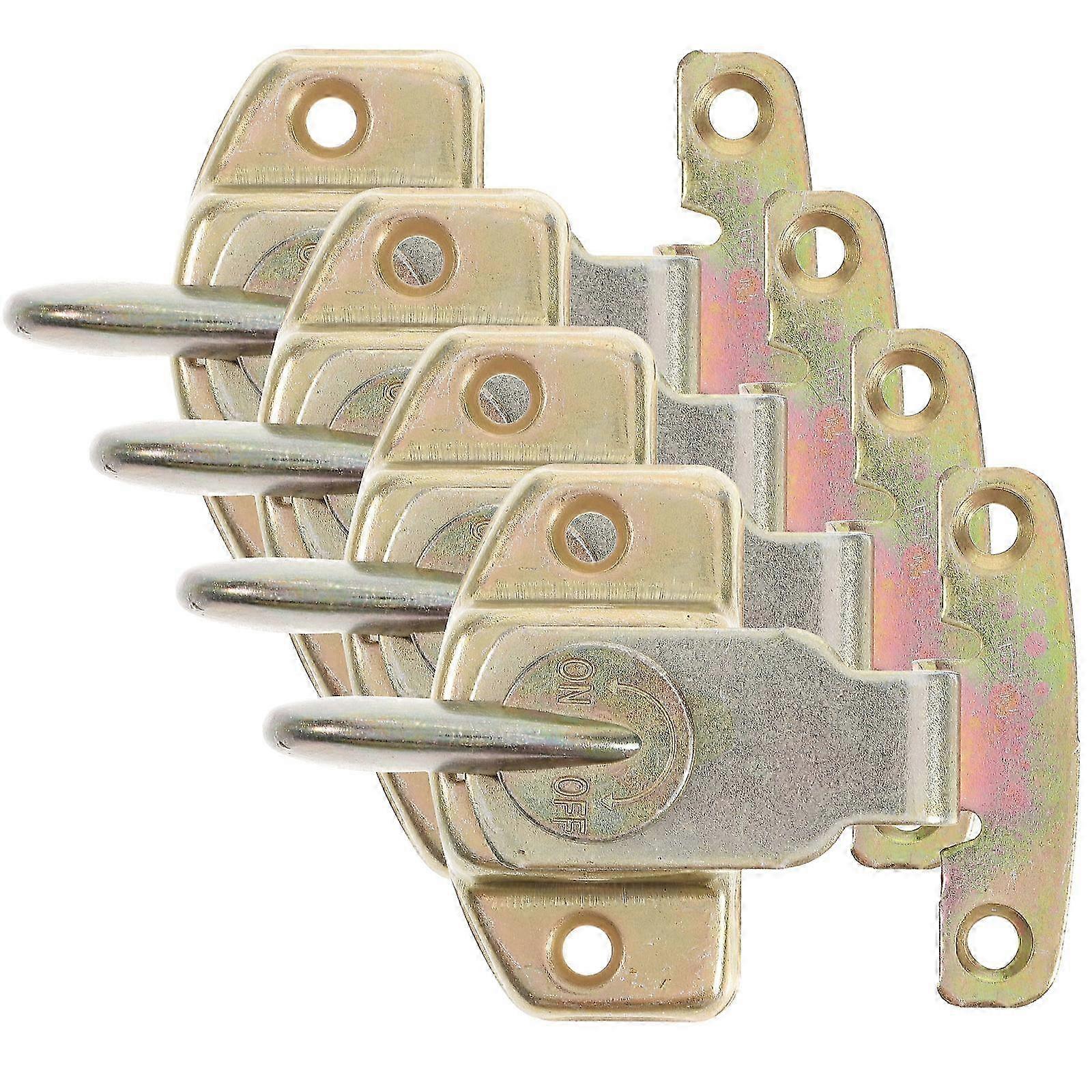 4 Sets Golden Table Leaf Latch Connector 8X5.8X2.3CM Dining Table Lock