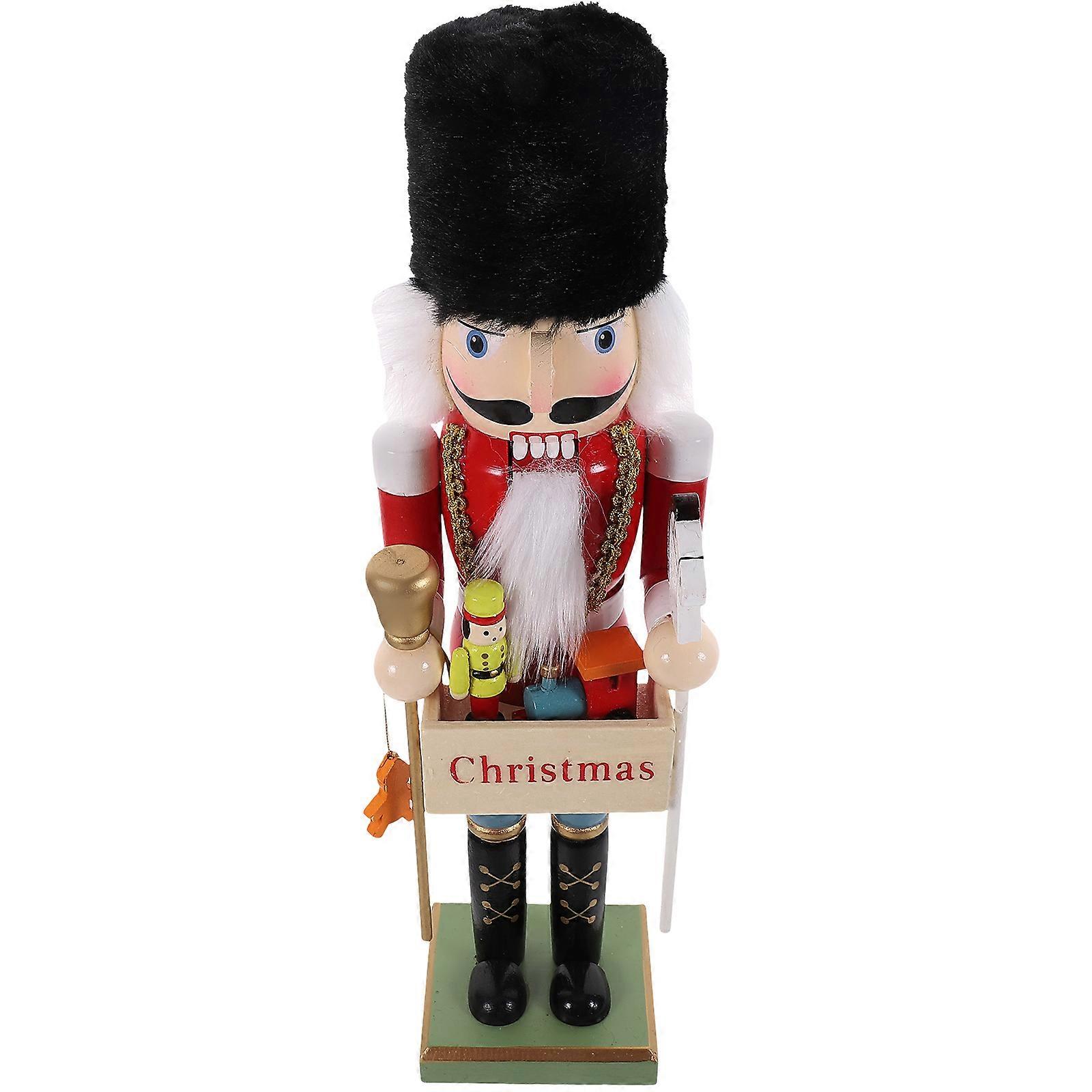 Unique Nutcrackers Christmas Nutcracker Soldier Desktop Ornament Multi 38CM Classic Style 1Pack