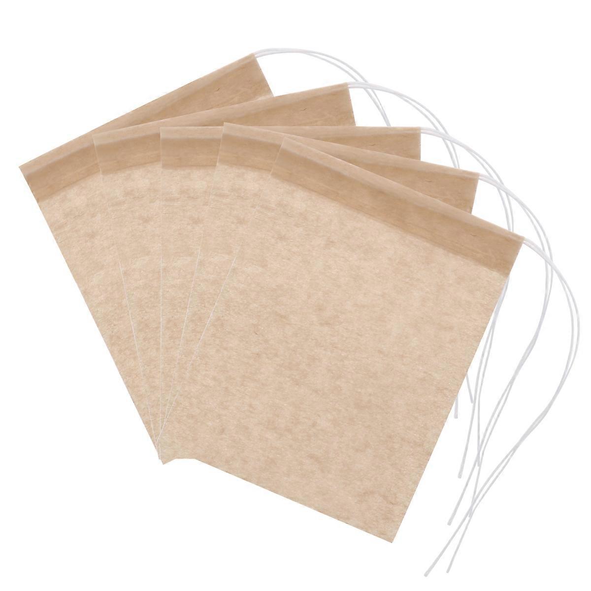 Filtering Tea Filter Bags For DIY Scented Tea Rectangular Light Brown 300Pcs