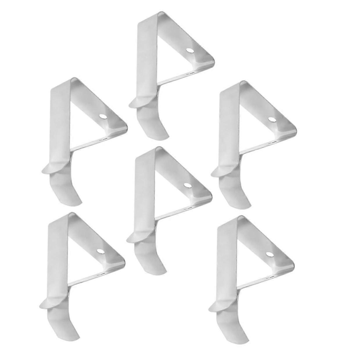 Pack of 6 Grill Thermometer Clips - Smoker Probe Holders for Meat, Coffee Rack, and Kitchen Use, Durable Temperature Clamp