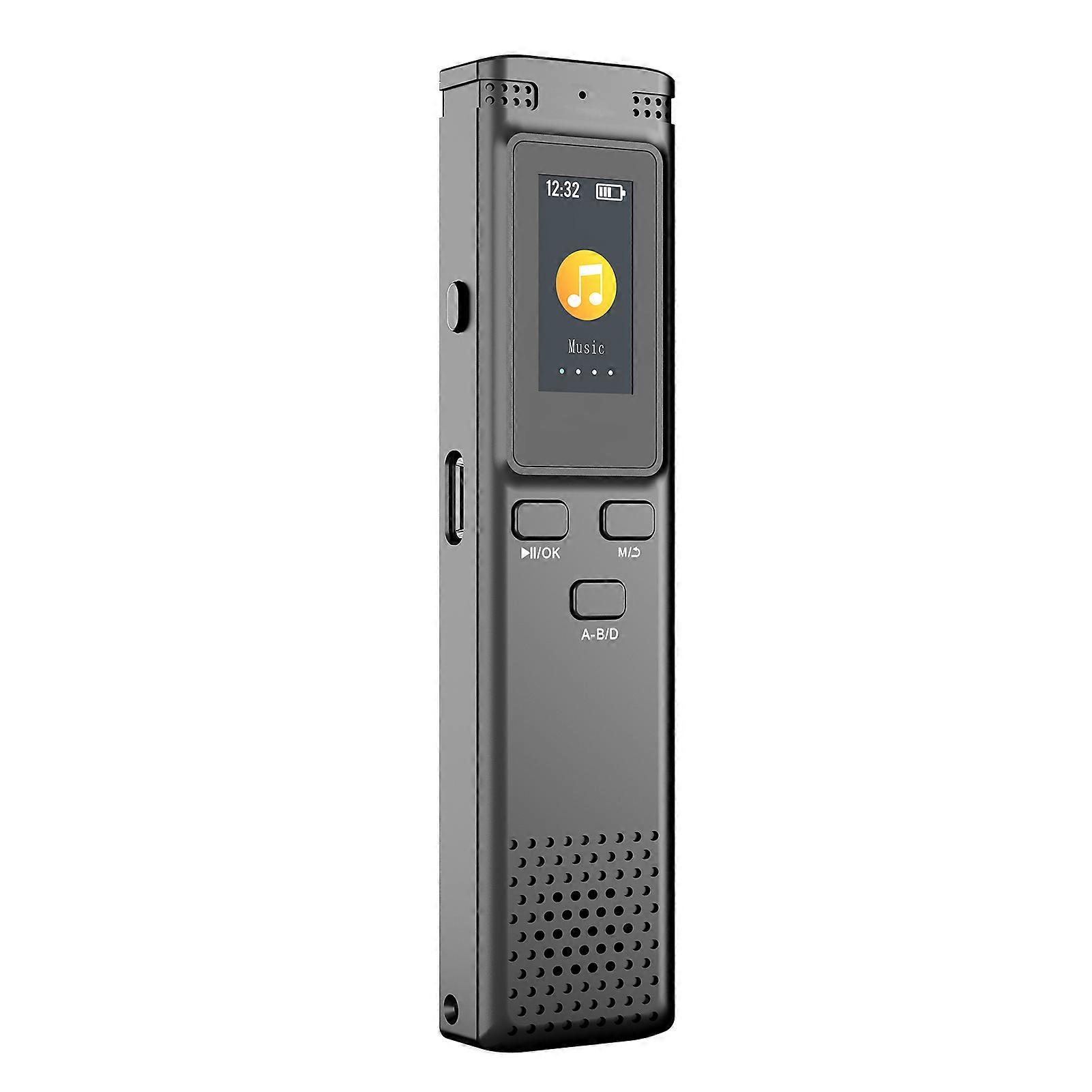 8GB Digital Voice Recorder Voice Activated Audio Recording Noise Reduction with Playback MP3 Music Player 30hrs Recording Files Device Support Passwo