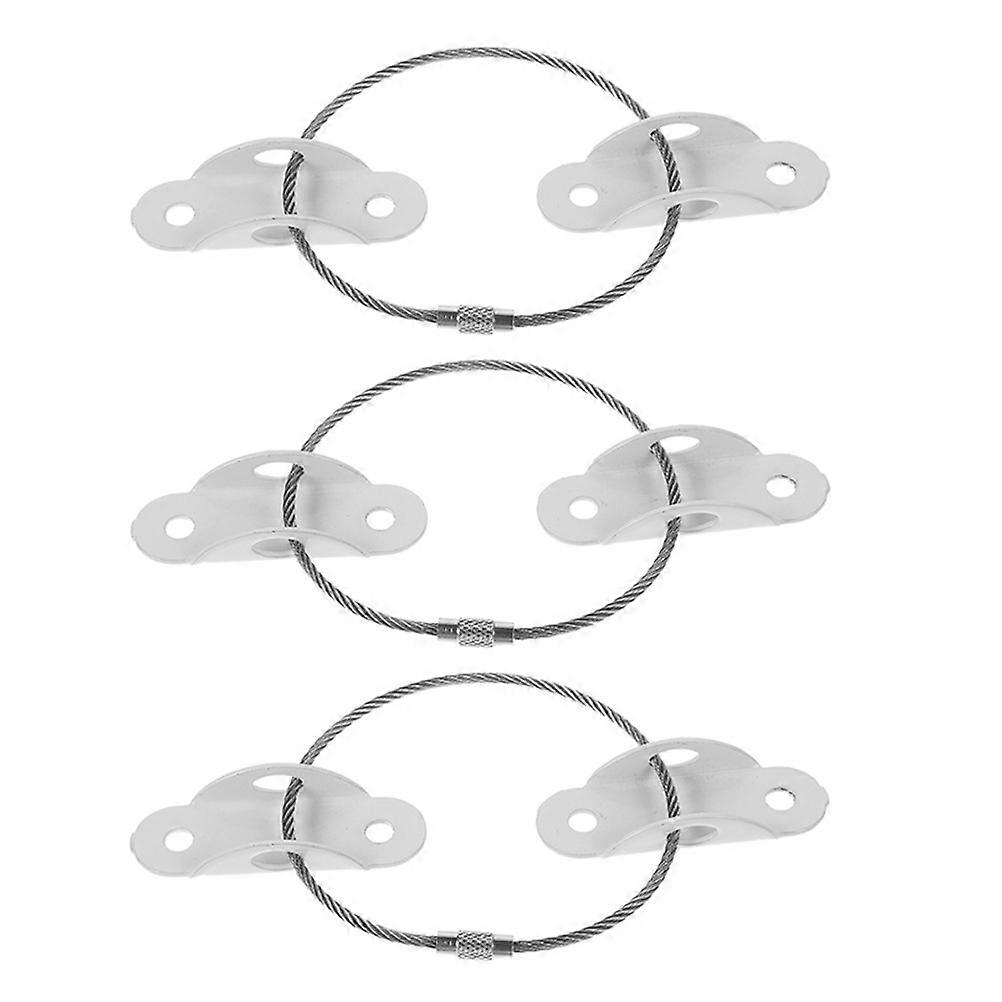 Wall Secure Anchor for Furniture Stabilization Pet Safety Stainless Steel 3 Sets
