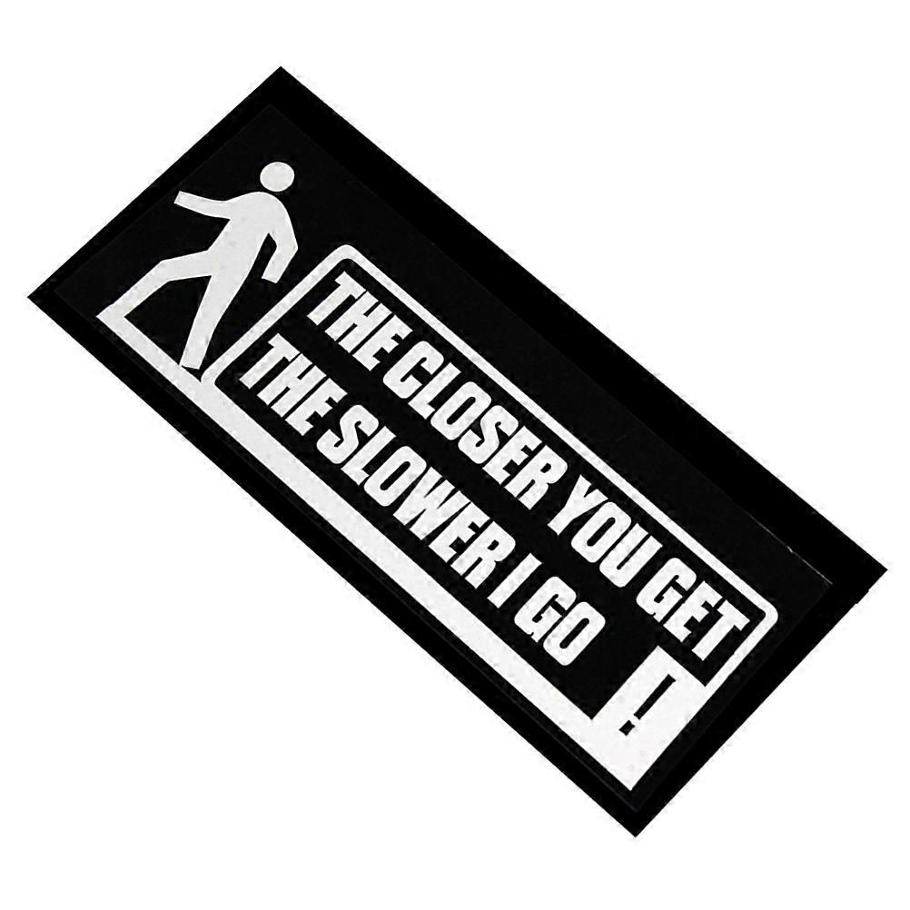 Car Bumper Decal Safety Sign Vehicle Decals Rectangle Shape Waterproof Reflective 1Set