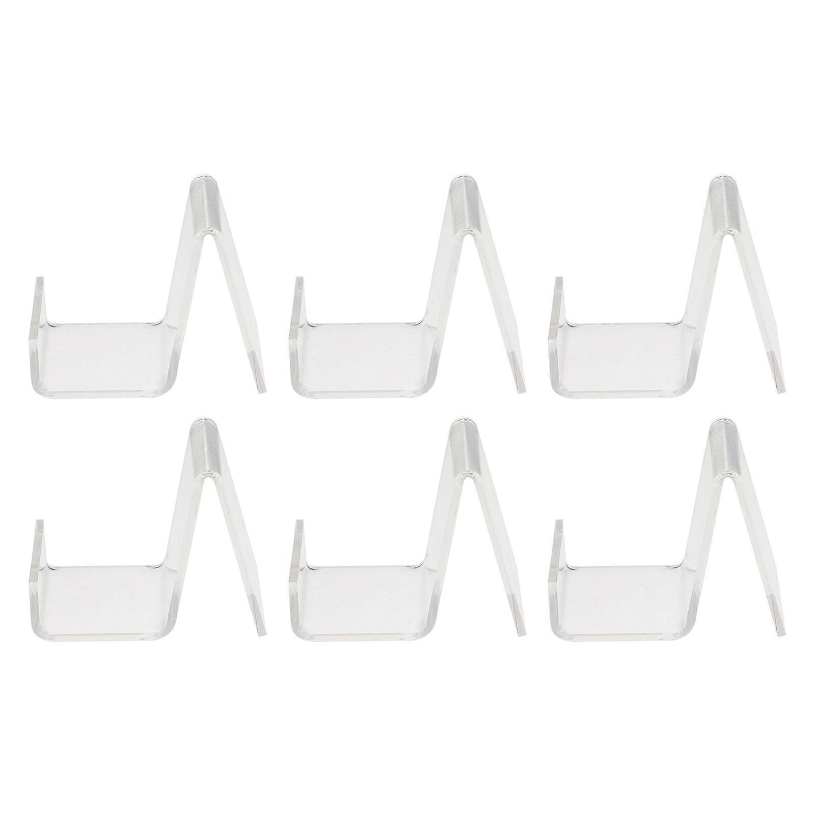 Headset Organizer Acrylic Headphone Rack for Holding 6Pcs Set
