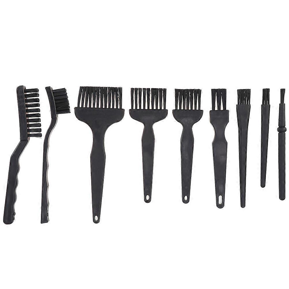 Dust Removal Computer Cleaning Brush Small Size Black 9Pcs