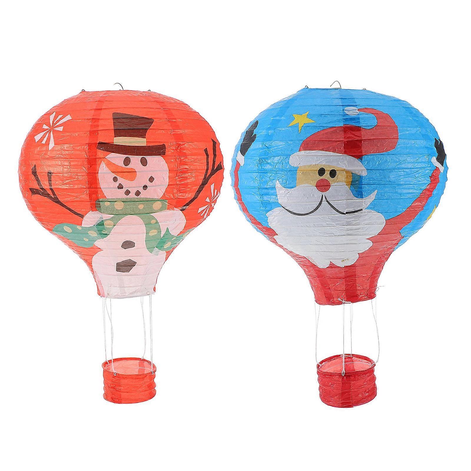 Jul varmluftspapper för julfest 2st dekoration