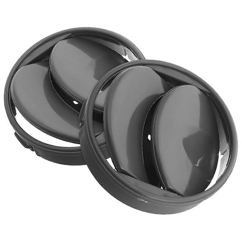 Air Vent Outlet Dashboard Universal Car Interior Use Black 2Set Airflow Distribution