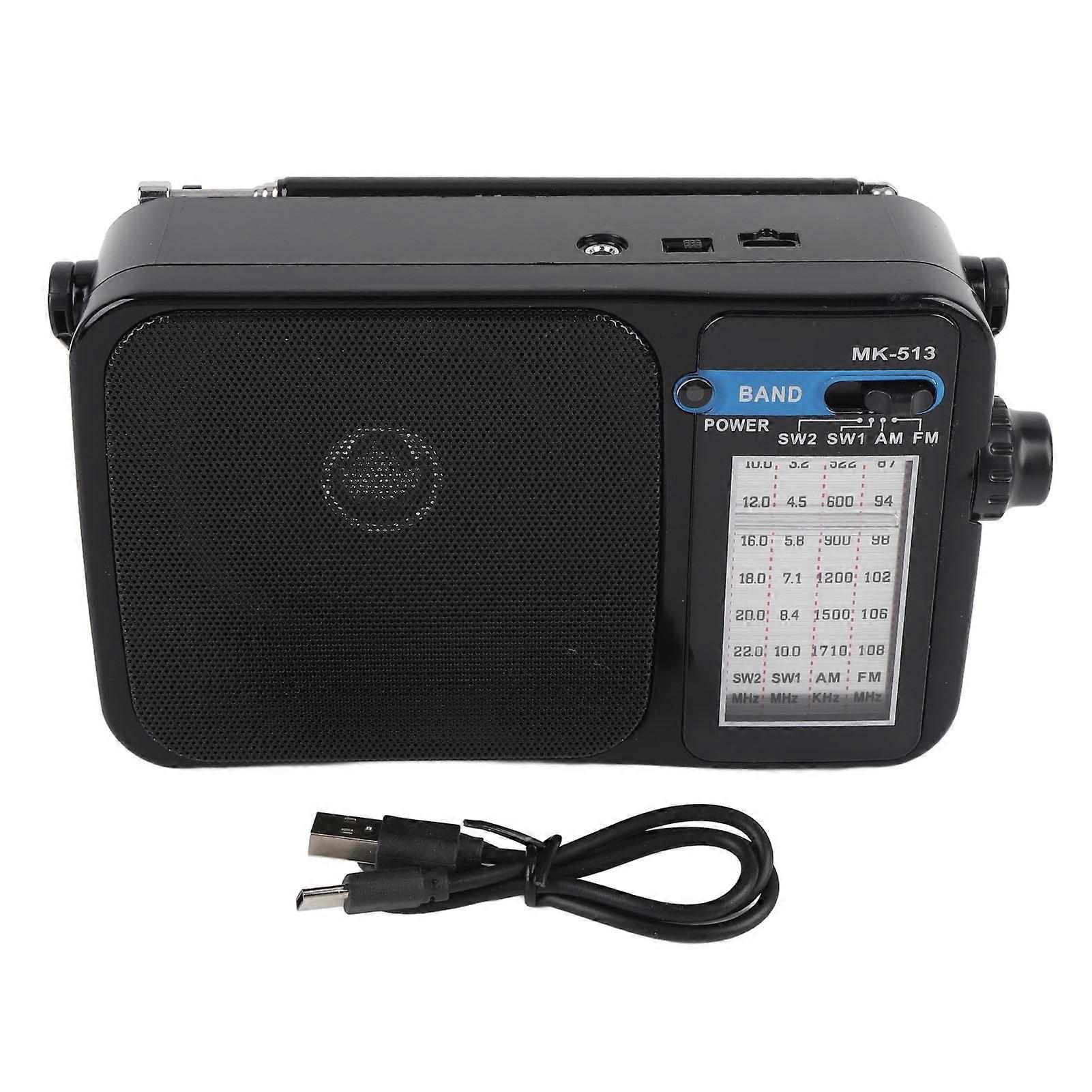 AM FM SW Radio Full Band Portable Shortwave Radio Battery Powered Emergency Radio for Seniors Home Outdoor