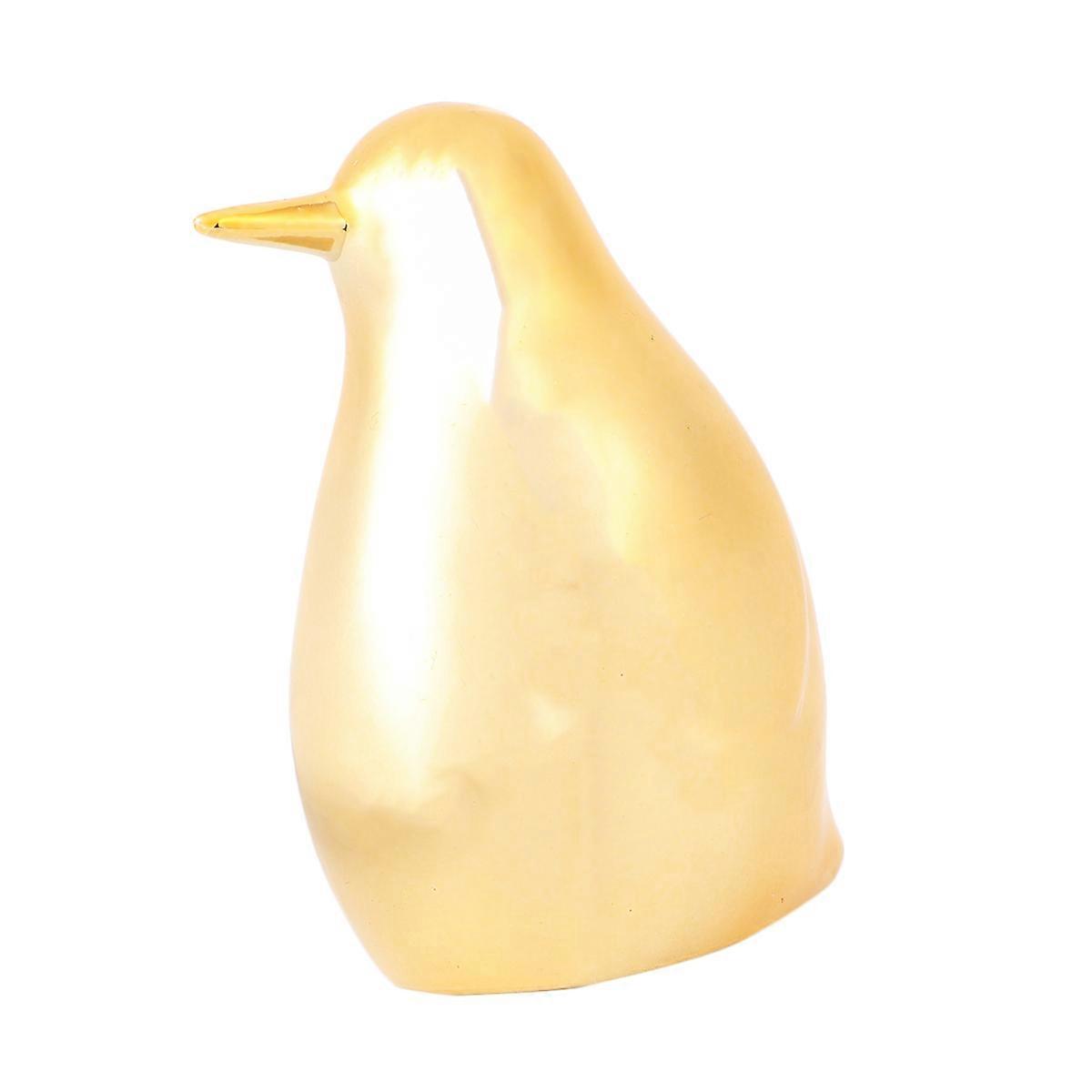 Ceramic Figurine Penguin Shape Simplicity Style Home Office Lobby Desk Table 1Pc