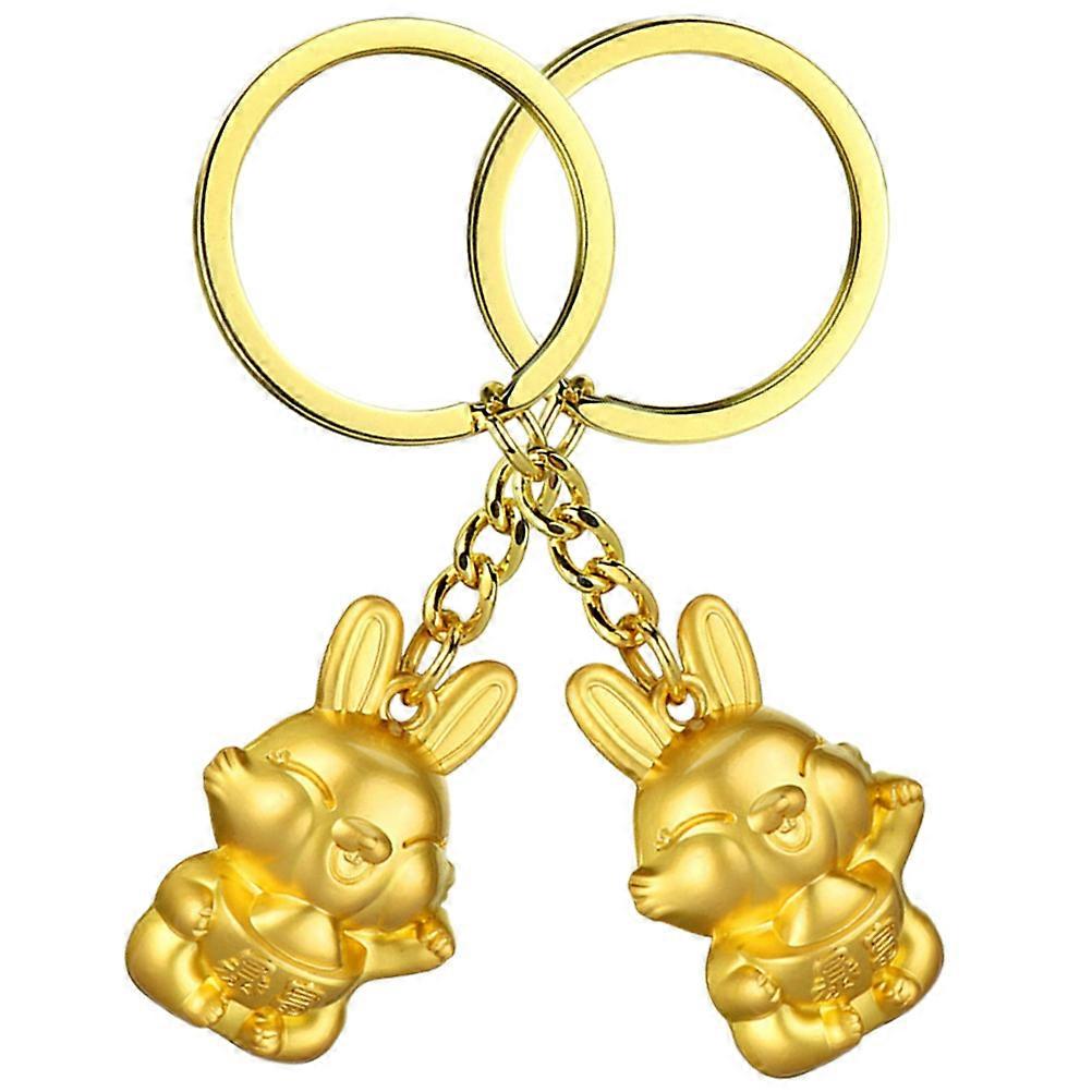 Kawaii Bunny Keychain Pendant – Cute Rabbit Key Ring Ornament for Bags, DIY Crafts, and Year Decoration Ideas