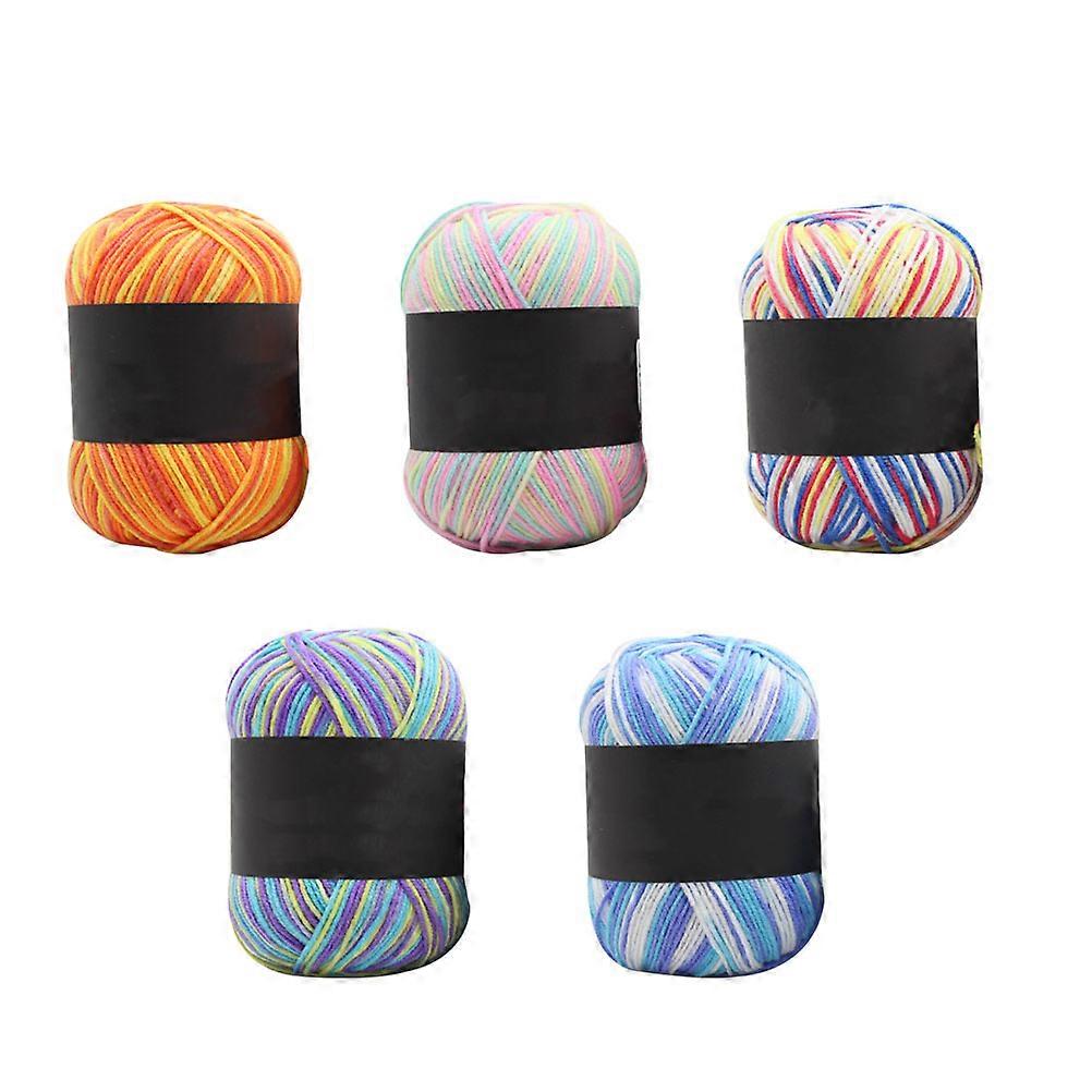 Gradiens horgolt fonal akrilszálak kötőszál barkácsprojektekhez Női szülők öt tekercs