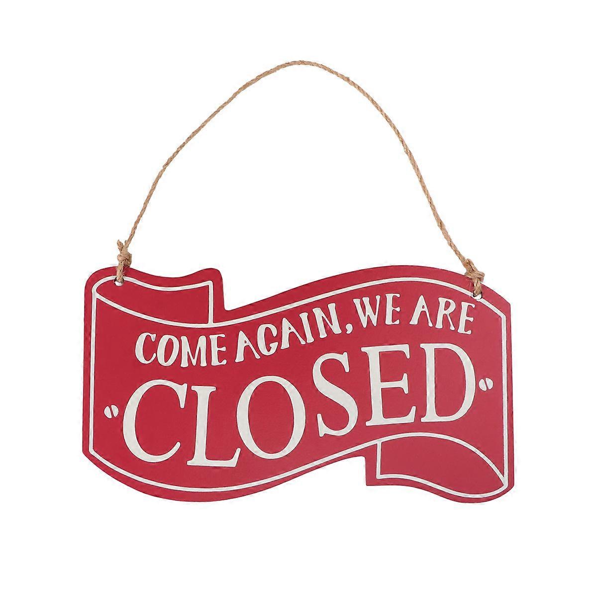 Red Door Sign For Home Decor Shape Density Board Material 1Pack