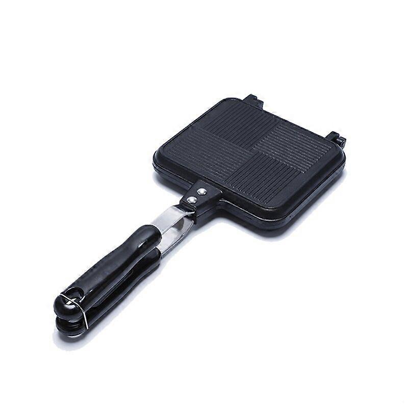 Double-Sided Sandwich Pan Non-Stick Foldable Frying Pan for Bread Toast Breakfast Pancake Maker