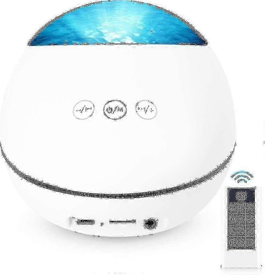 Lucky Stone Remote Control Projector Lamp with 8 Lighting Modes, Night Light with Bluetooth Speaker