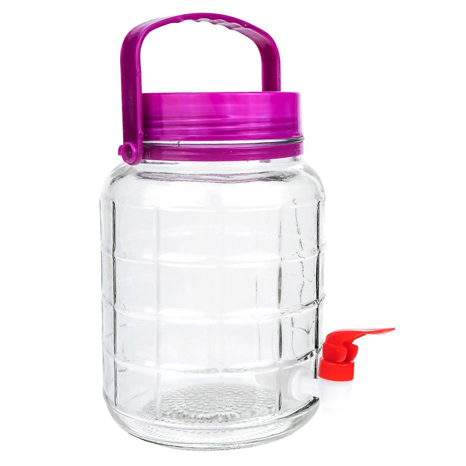 Diy Jar Glass Pickling Jars With Lids Spigot Design For Home Use 22x15.5cm 1Set