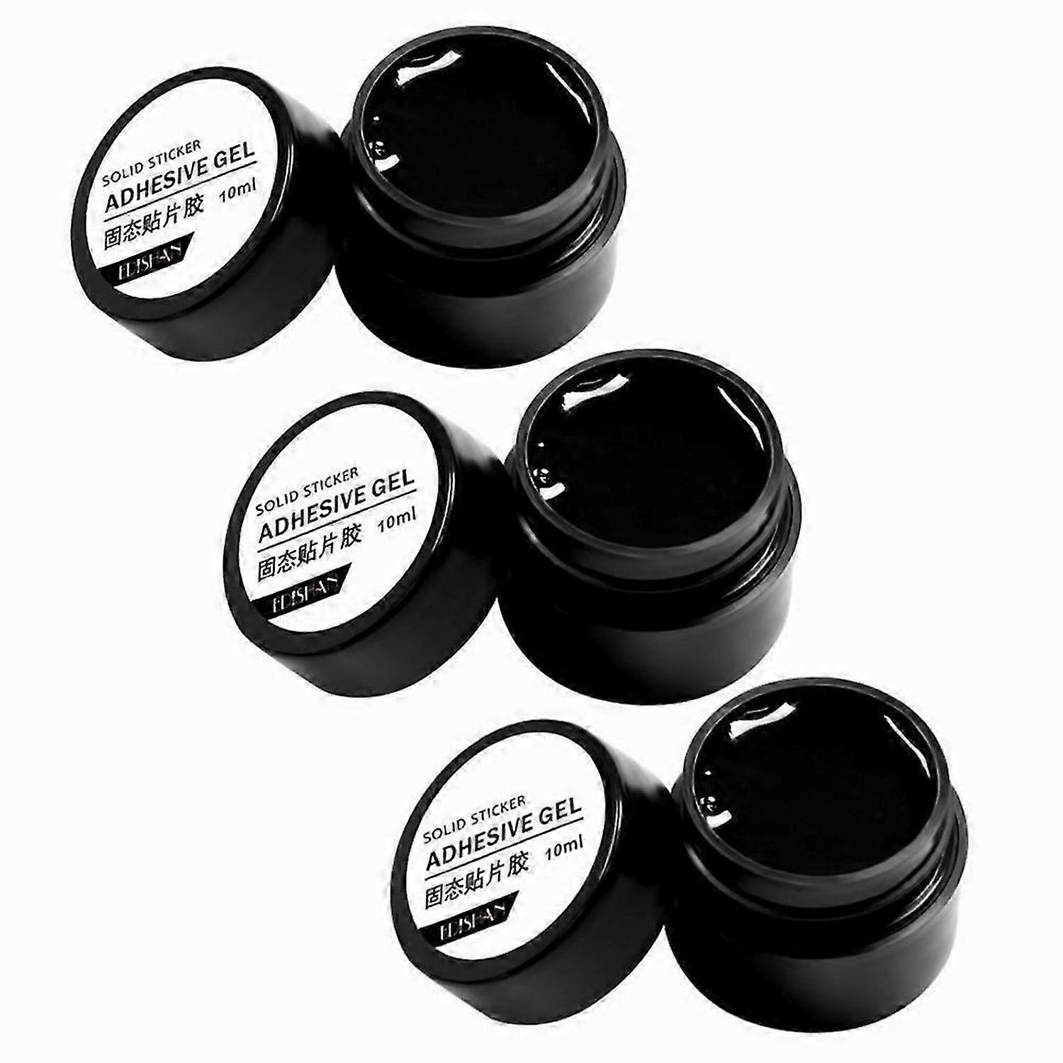 3pcs Solid Nail Tips Gel Glue Transparent UV LED Nail Finger Extension Tool