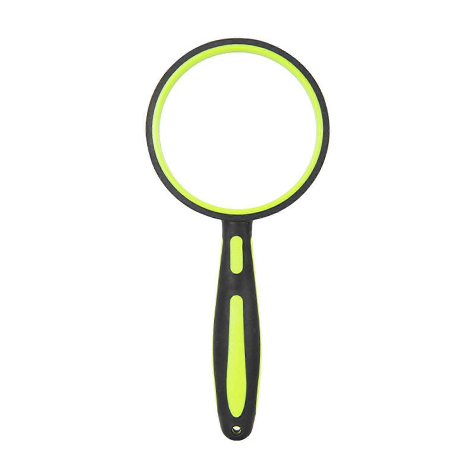510x Magnification Handheld Magnifying Glass with NonSlip Rubber for Kids and Seniors, Daily Use Tool, 85mm, Green