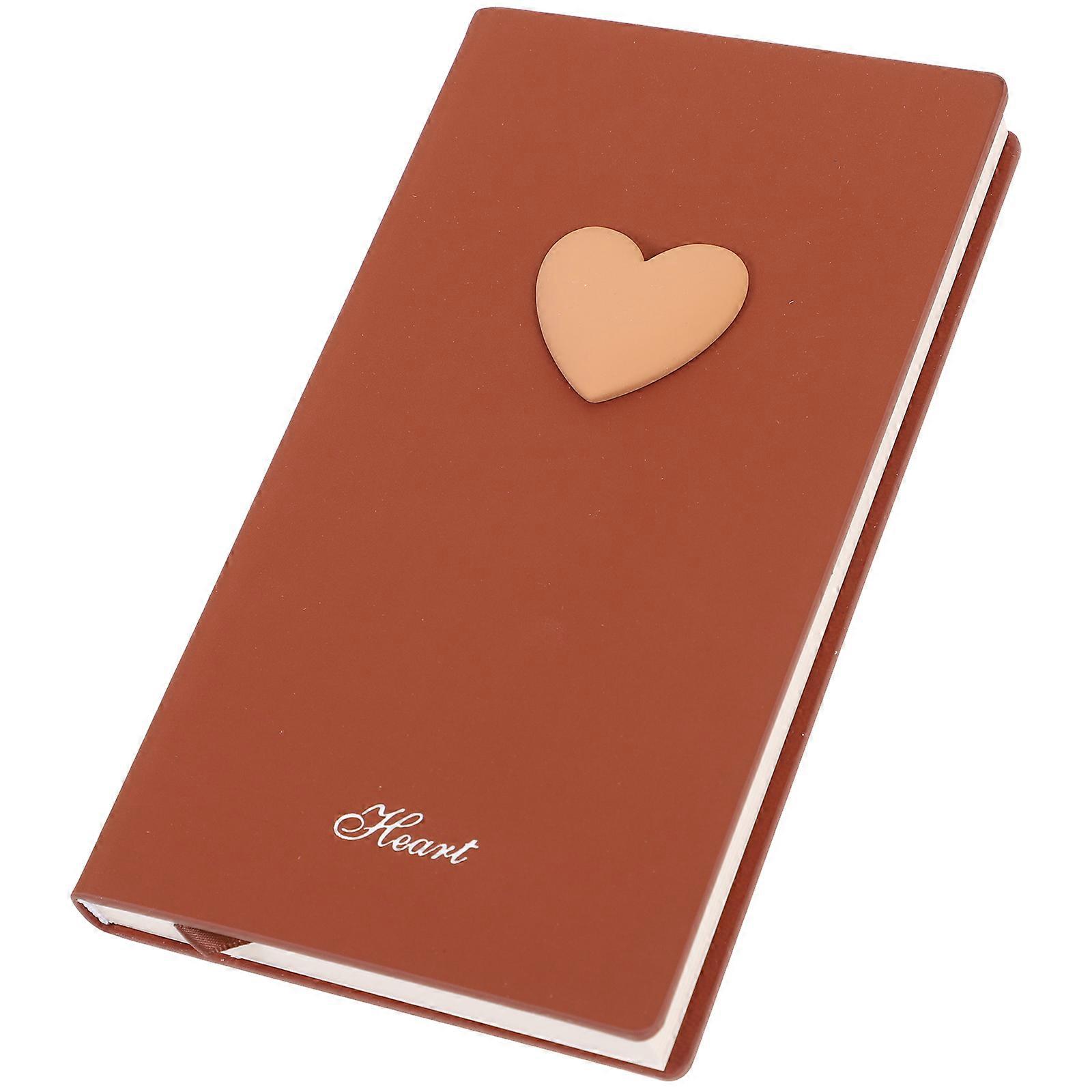 Daily Task Notebook Heart Design Notebook For School Use Portable 1Set