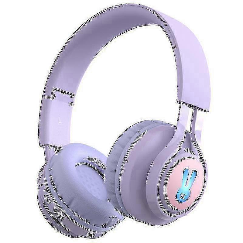 Wireless Stereo Headphones with LED Lights, Compatible with Various Devices