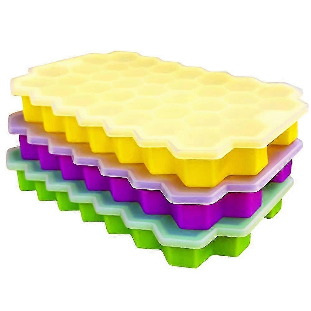 3 Pack Stackable Silicone Ice Cube Molds Suitable for Various Uses