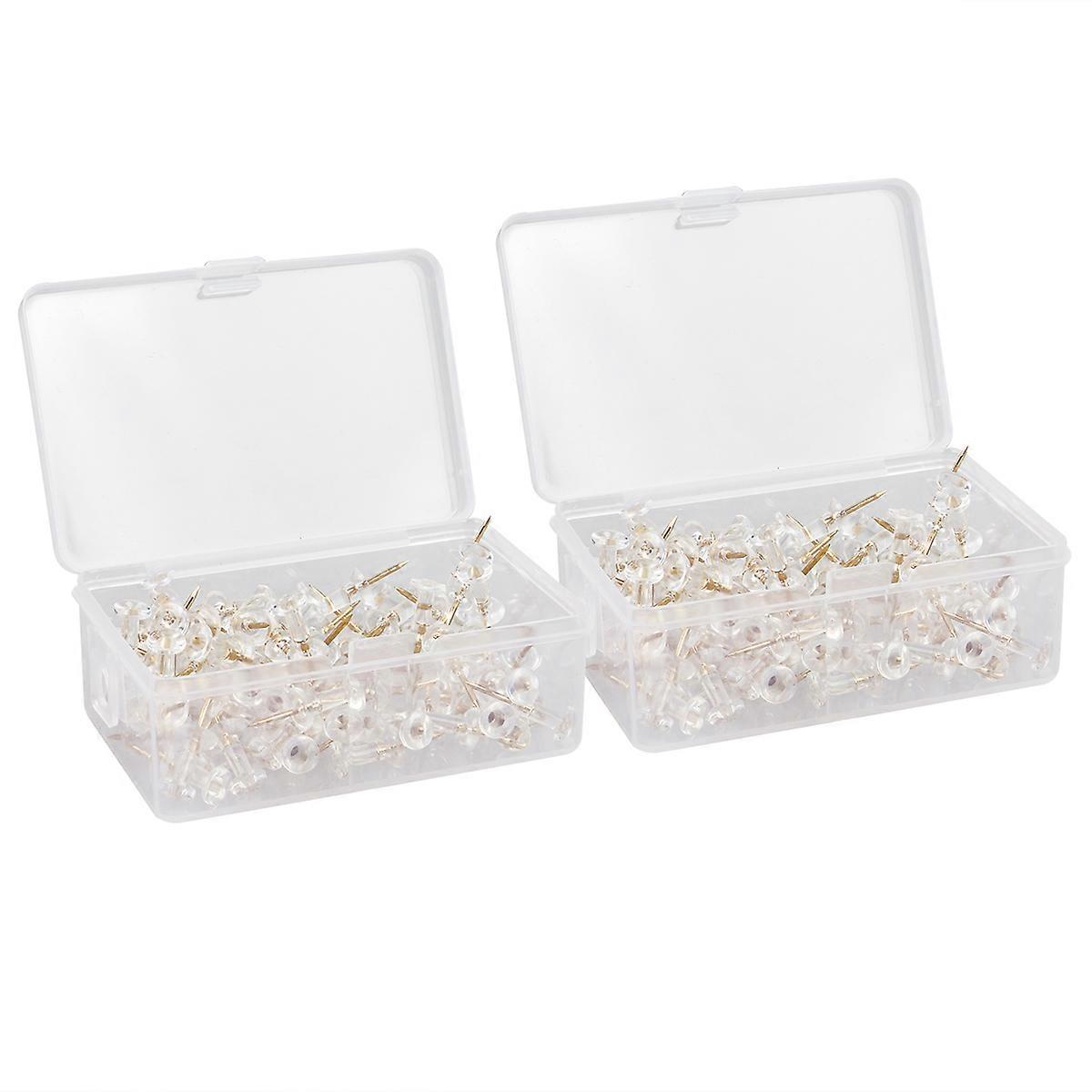 Mapas de marcação de pinos de pressão Material Aço inoxidável 0,94x0,31x0,31 polegadas Acessórios para casa 200Pcs