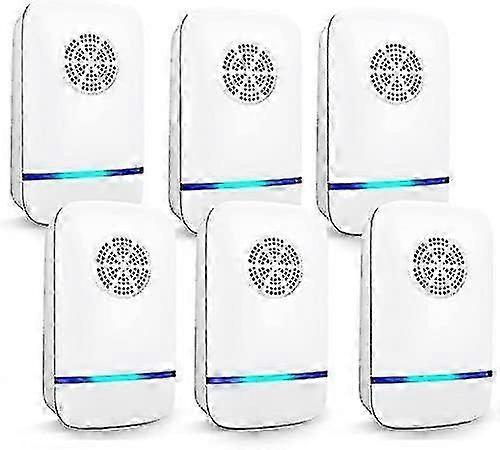 Ultrasonic Spider Repellent, 6 Pack Electronic Mouse Repellent Plug In Indoor Harmless To Pets And Human Multi Insect Control For Mosquito Anti Rat Sp