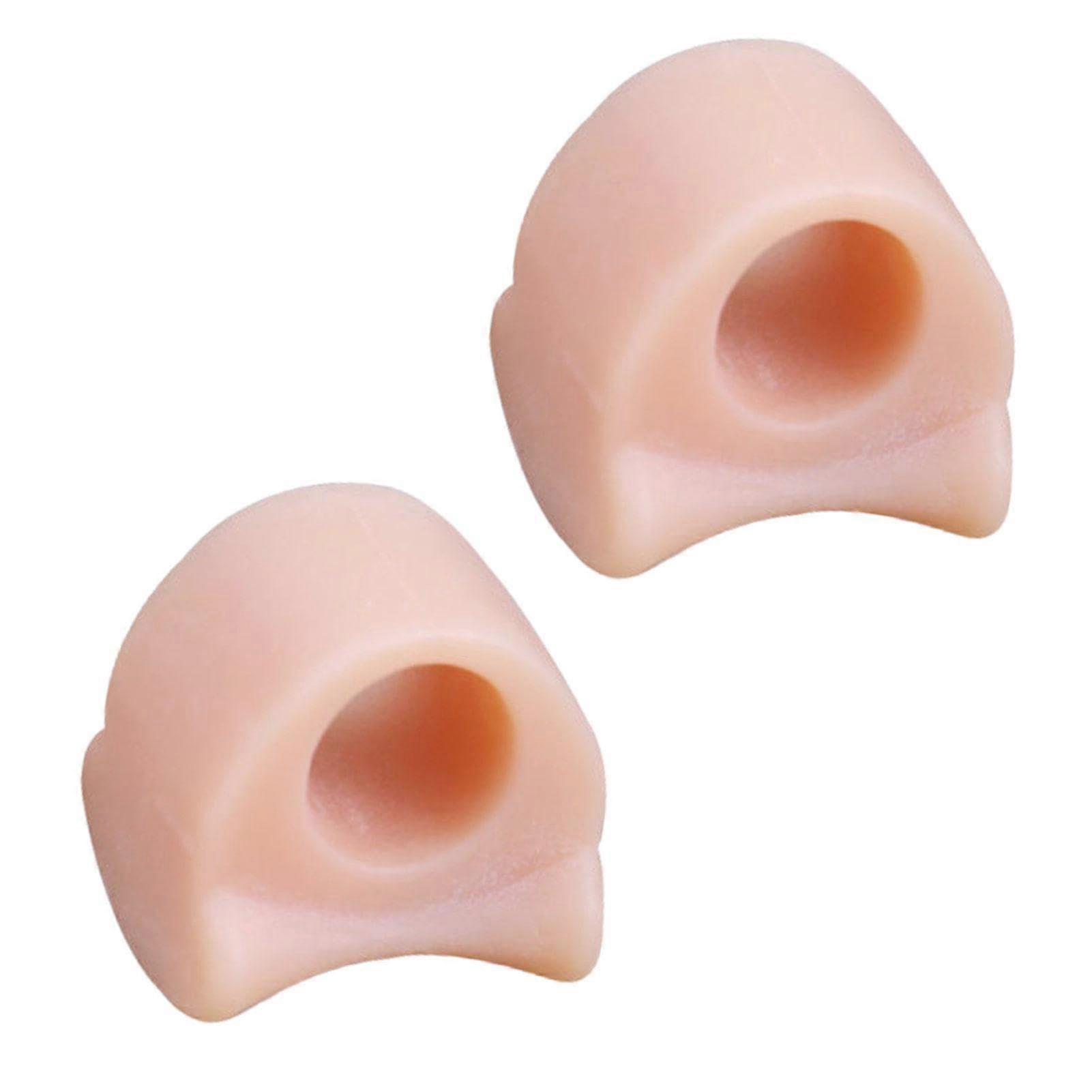 Big Toe Alignment Silicone Hammer Toe Relief Gel Separators for Men Women, Bunion and Overlapping Toe Corrector, Adjustable Spacer