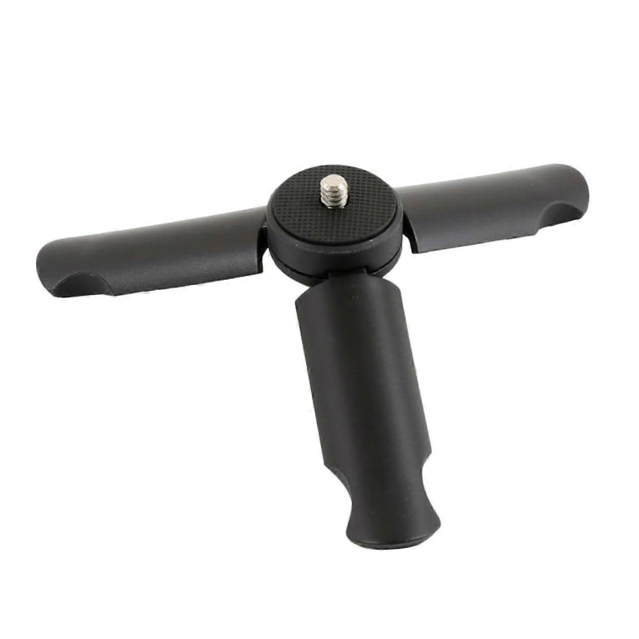 Portable Tripod Stand Holder for Camera Mini Tripod Stand for Phone Black Design Without Rubber Mittel Black