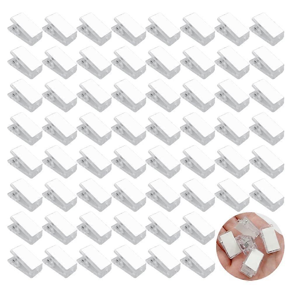 60 Pieces Self-Adhesive Clips, Adhesive Spring Clips, Wall Tapestry