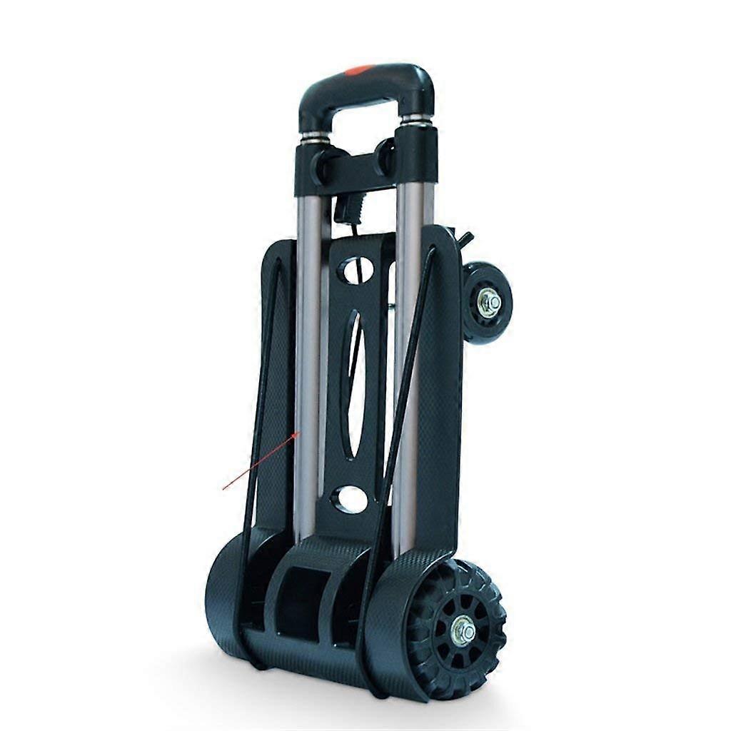 Multifunctional Folding Portable Storage Trolley with Bag, Four-Wheeled Pull Cargo Trailer, Compact Hand Truck