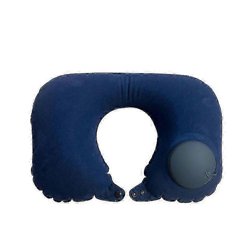 Portable Inflatable Travel Neck Pillow U-shape Automatic Super Light