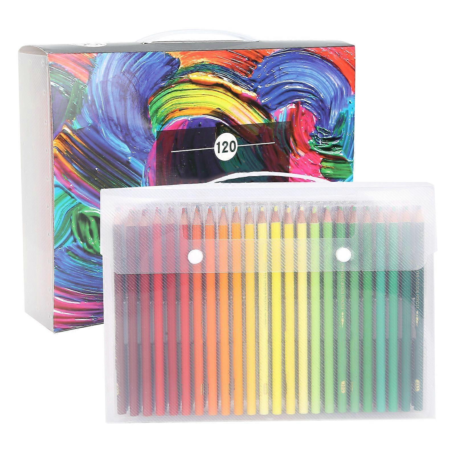 2025 أحدث طراز 120 قطعة قلم رصاص ملون قابل للذوبان في الماء لوحة للأطفال