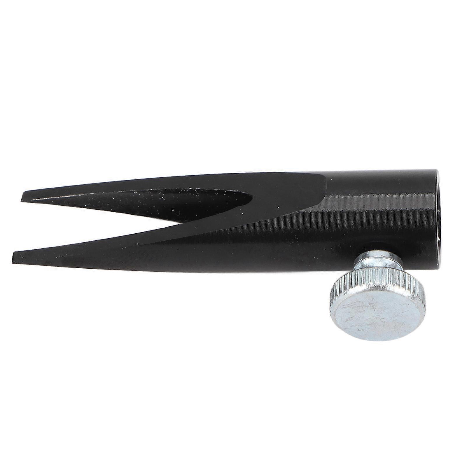 Eyebrow Pencil Sharpener Tool 5cm Alloy Black with Adjustable Screw