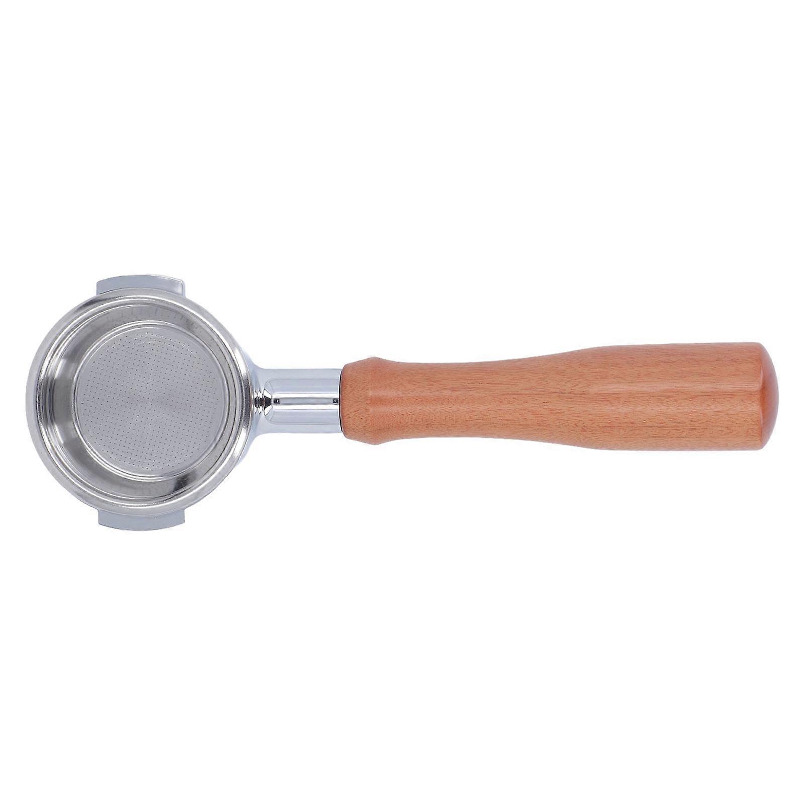 58mm Coffee Portafilter Aluminum Alloy 2 Ears Bottomless Portafilter Handle with Single Layer Filter Screen