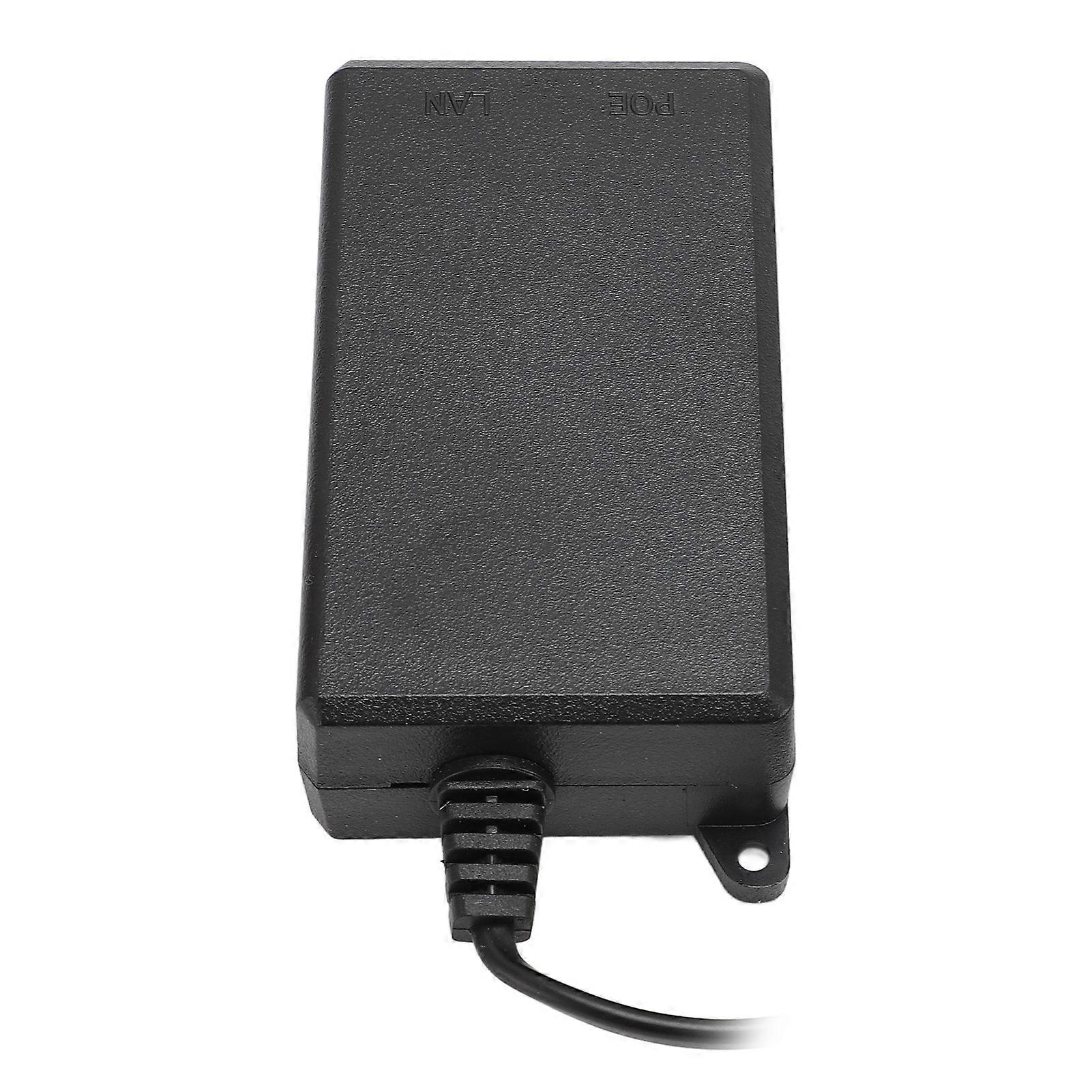 PoE Injector Adapter 10 100Mbps 15W Plug and Play Multiple Guard IEEE802.3AF Compliant PoE Adapter for POE Camera AC