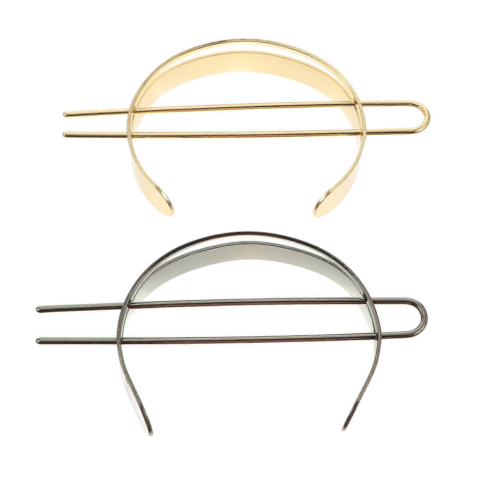 U en forme d’épingles à cheveux simple alliage style rétro femmes accessoires pour décor 2 pcs