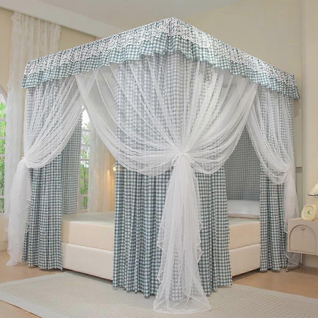 Canopy curtain with 4 corners, solid color, princess canopy and mosquito net
