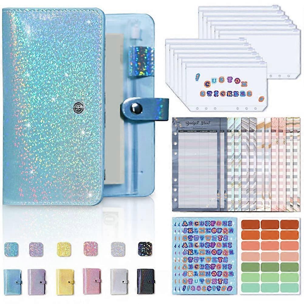 Cash Organizer A6 for Cash Budget with Zipper Envelopes Binding Budget Planner for Effective Cash Management