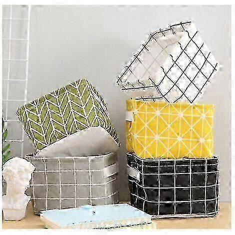 5 fabric frame storage baskets,clothes baskets, miscellaneous baskets,20*14*16cm hwy