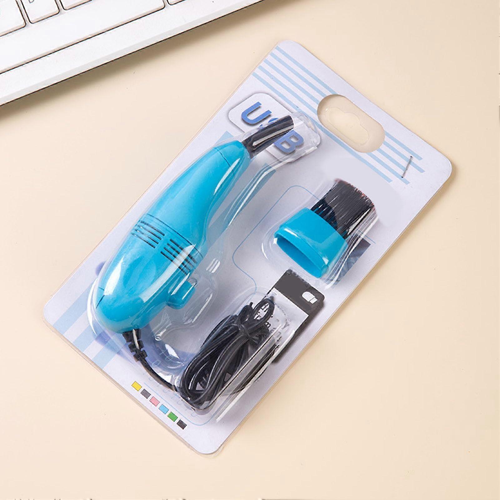USB Keyboard Vacuum Cleaner  Powerful and Efficient Suction for Computers, Laptops, Portable USB Vacuum Cleaner for Desks (Blue)