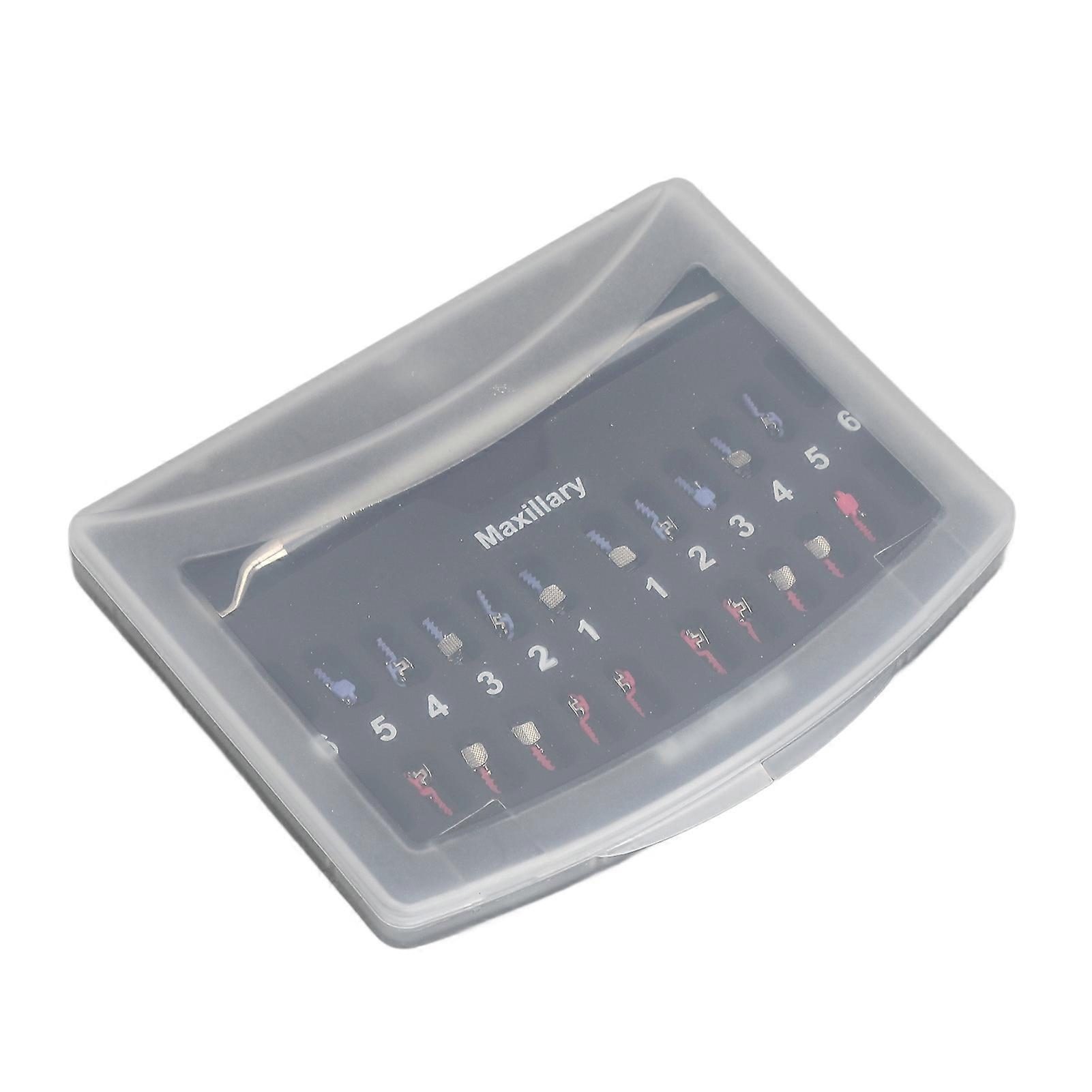 Tooth Bracket Self Ligating High Hardness Rust Proof Compact Polished Teeth Brace Holder with Storage Box