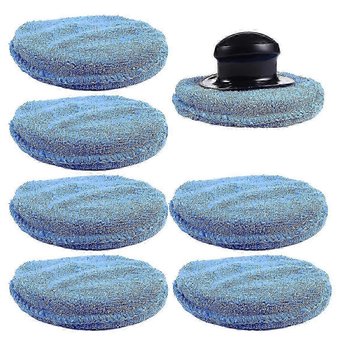 8pcs Car Cleaning Sponges for Waxing & Polishing - 12.5x12.5cm Soft Applicator Pads for Auto Detailing